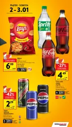 Gazetka promocyjna Intermarche - Gazetka Intermarche - Gazetka - ważna od 07.01 do 07.01.2026 - strona 3 - produkty: Chipsy, Mirinda, Coca-Cola, Pepsi, Fanta, Sprite, Lay’s, Fa