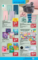 Gazetka promocyjna Aldi - Pełna oferta - Gazetka - ważna od 07.02 do 07.02.2026 - strona 25 - produkty: Koc, Gin, Kolorowanka, Klej, Pojemnik, Wełna, Legginsy, Dzieci, Monte