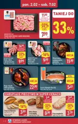 Gazetka promocyjna Aldi - Pełna oferta - Gazetka - ważna od 07.02 do 07.02.2026 - strona 6 - produkty: Piec, Kurczak, Mięso mielone z szynki, Mięso mielone, Bułka fitness, Mięsne specjały, Wieprzowina, Pizza, Noga z kaczki, Pizza margherita, Pieczywo, Chleb, Bułka, Mięso