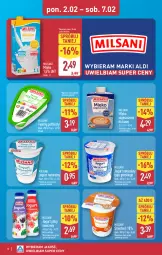 Gazetka promocyjna Aldi - Pełna oferta - Gazetka - ważna od 07.02 do 07.02.2026 - strona 8 - produkty: Jogurt naturalny, Twaróg, Jogurt, Twaróg półtłusty, Mleko zagęszczone, Jogurt pitny, Mleko