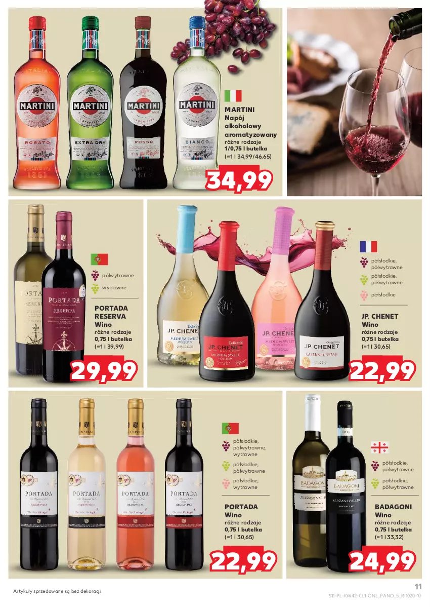 Gazetka promocyjna Kaufland - Barek Kauflandu - ważna 17.10 do 29.10.2024 - strona 11 - produkty: Martini, Napój, Por, Portada, Ser, Wino