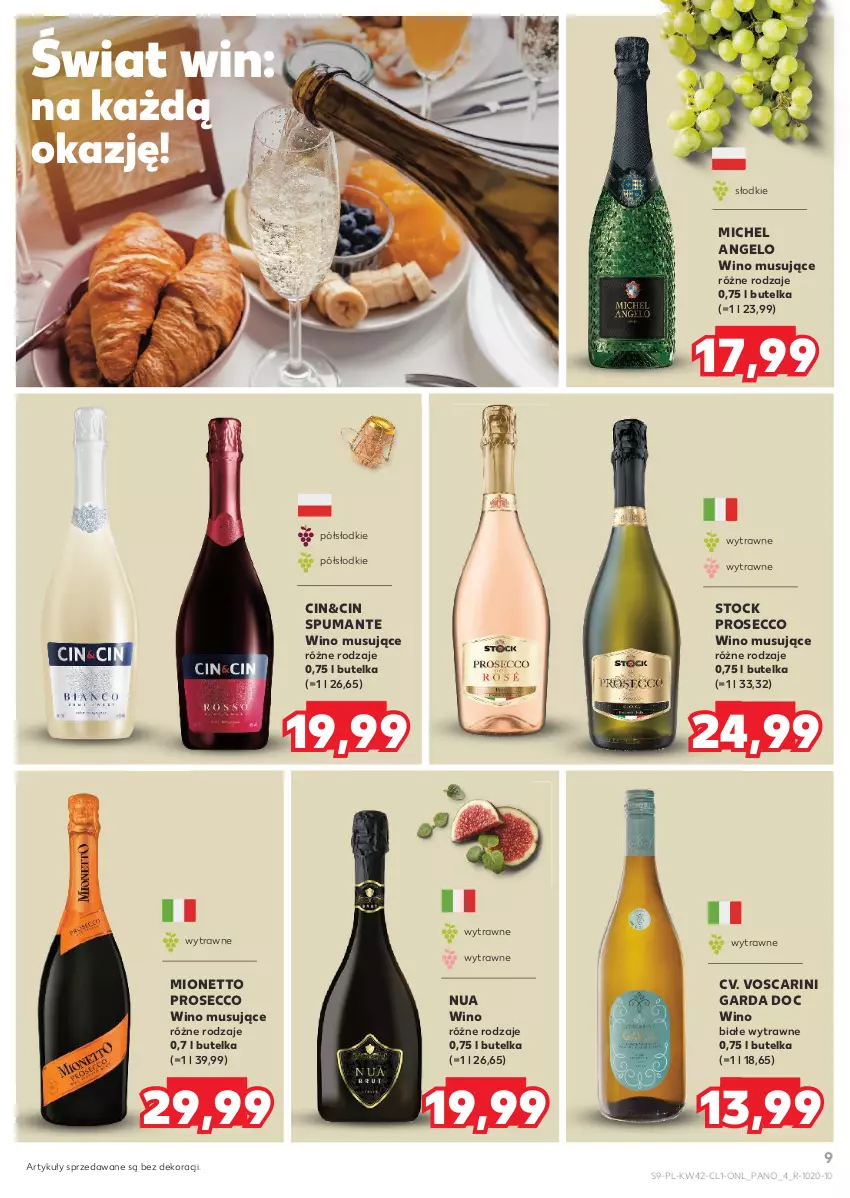 Gazetka promocyjna Kaufland - Barek Kauflandu - ważna 17.10 do 29.10.2024 - strona 9 - produkty: Mionetto, Mus, Prosecco, Puma, Stock, Wino, Wino białe, Wino musujące