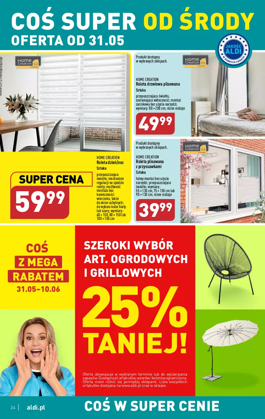 Gazetka promocyjna Aldi - Pełen katalog - ważna 29.05 do 03.06.2023 - strona 24 - produkty: Drzwi, Gra, Grill, Roleta