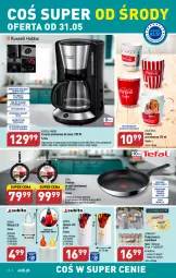 Gazetka promocyjna Aldi - Pełen katalog - Gazetka - ważna od 03.06 do 03.06.2023 - strona 28 - produkty: Por, Dzbanek, Podgrzewacze, Coca-Cola, Tefal, Ekspres przelewowy, Znicz, Bateria, Płyta, Kubek, Patelnia, Fa