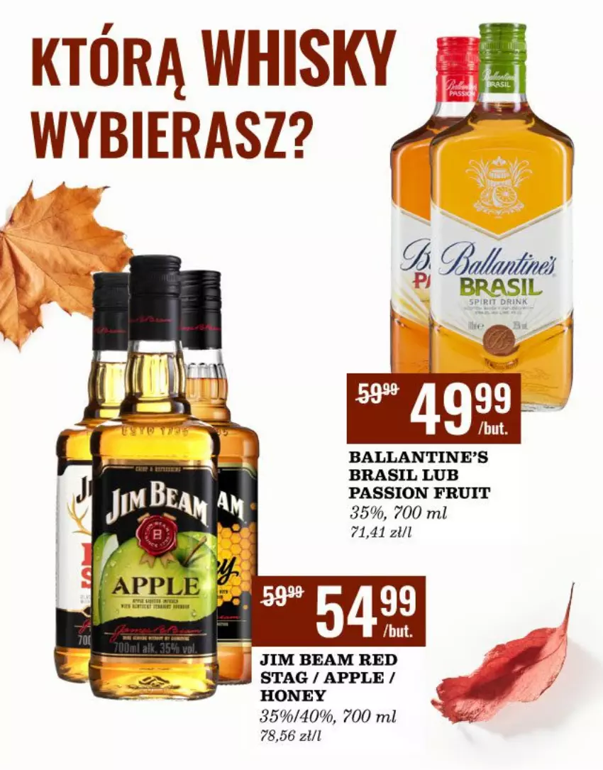 Gazetka promocyjna Biedronka - Czas na Toas - ważna 25.10 do 06.11.2021 - strona 6 - produkty: Ballantine's, Jim Beam