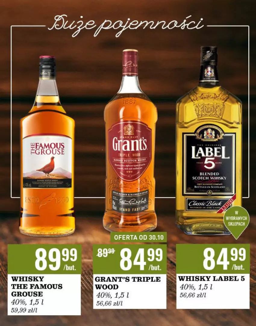 Gazetka promocyjna Biedronka - Czas na Toas - ważna 25.10 do 06.11.2021 - strona 7 - produkty: Fa, Gra, Grant's, The Famous Grouse, Whisky