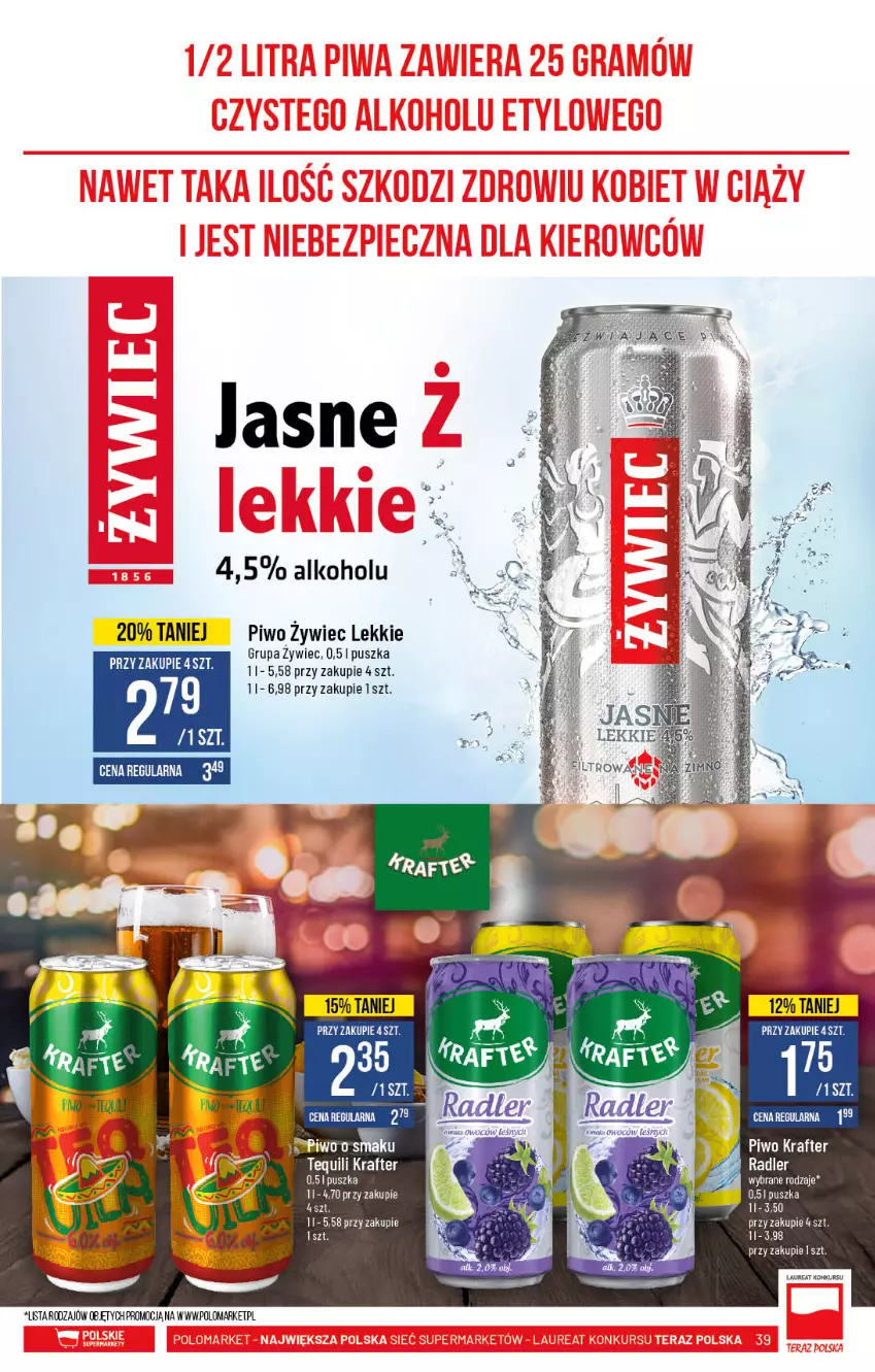 Gazetka promocyjna PoloMarket - Gazetka pomocyjna - ważna 14.07 do 20.07.2021 - strona 39 - produkty: Laur, Piwo, Radler