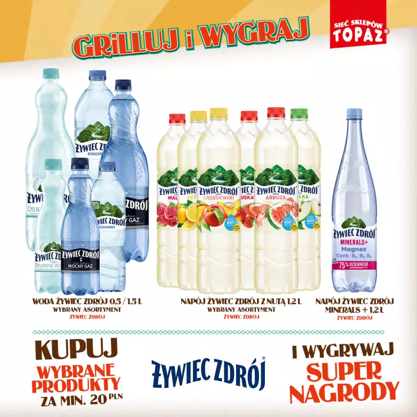 Gazetka promocyjna Topaz - Gazetka - ważna 15.04 do 09.06.2024 - strona 47 - produkty: Arbuz, Cynk, Gry, Magnez, Napój, Woda