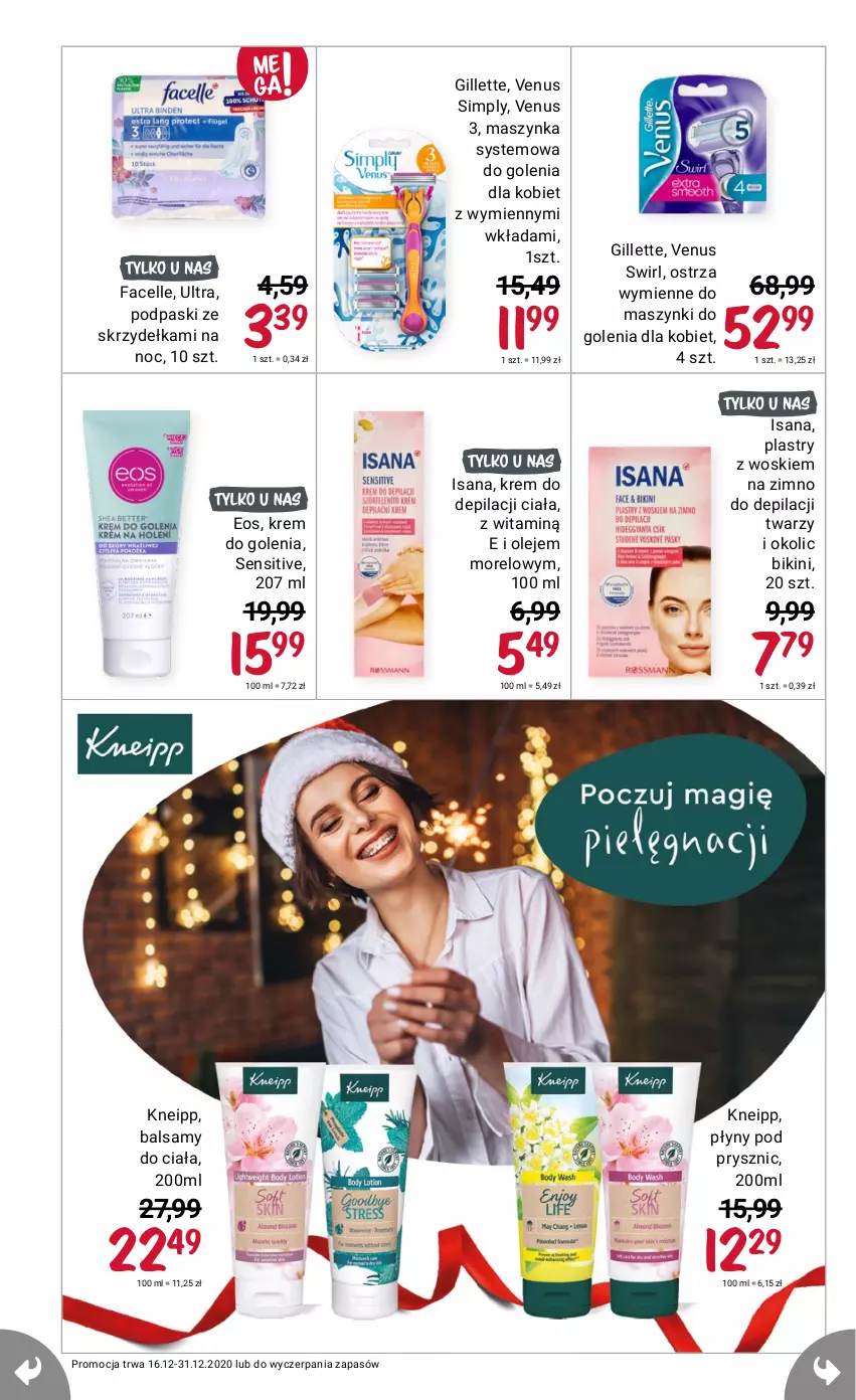 Gazetka promocyjna Rossmann - 16 grudnia - ważna 16.12 do 31.12.2021 - strona 20 - produkty: Fa, Facelle, Plastry do depilacji, Podpaski