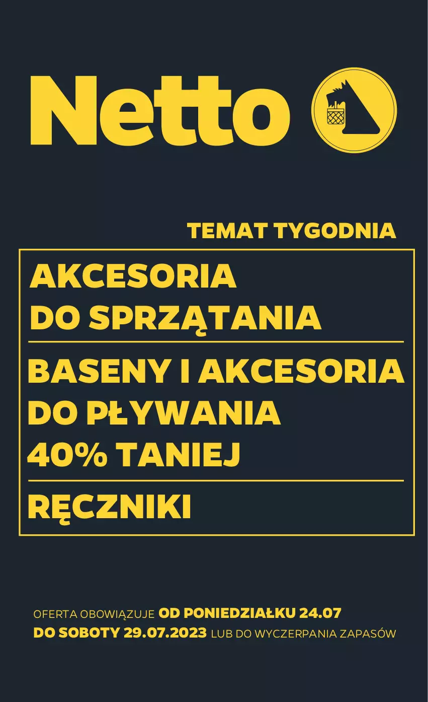 Gazetka promocyjna Netto - Akcesoria i dodatki - ważna 24.07 do 29.07.2023 - strona 1 - produkty: Ręcznik