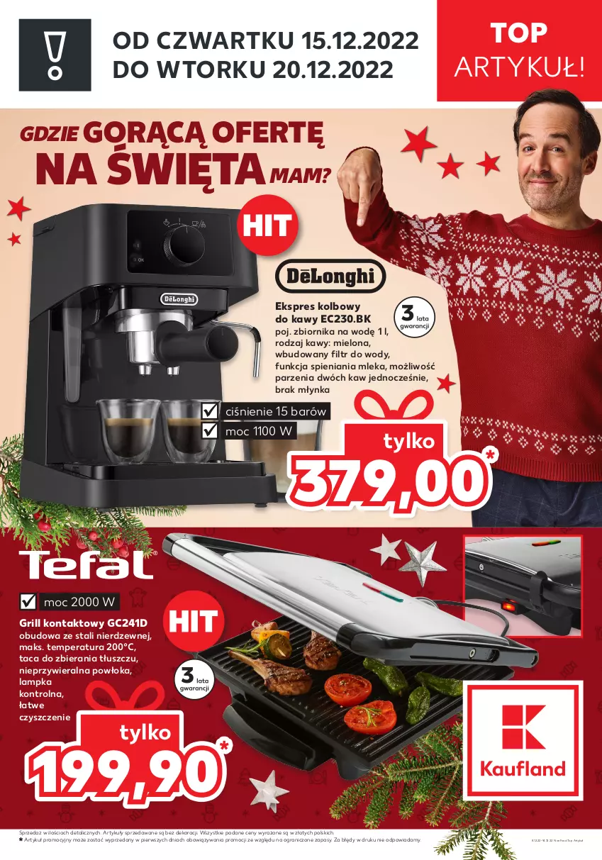 Gazetka promocyjna Kaufland - ZAPOWIEDŹ NASTĘPNEJ OFERTY - ważna 08.12 do 14.12.2022 - strona 1 - produkty: Gra, Grill, Grill kontaktowy, Taca, Top