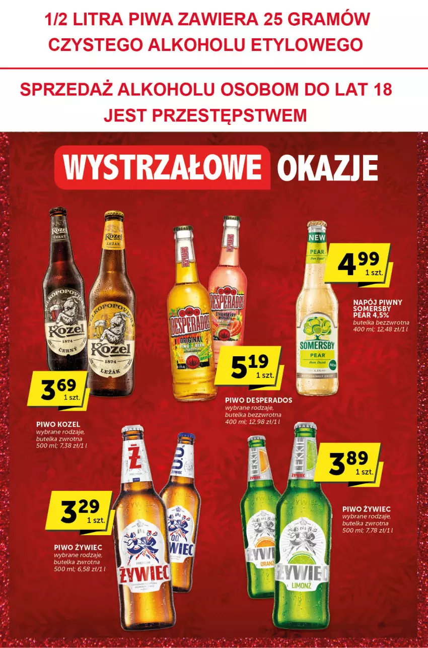 Gazetka promocyjna ABC - ważna 28.12.2023 do 09.01.2024 - strona 18 - produkty: Desperados, Gra, Kozel, Napój, Piwa, Piwo, Somersby