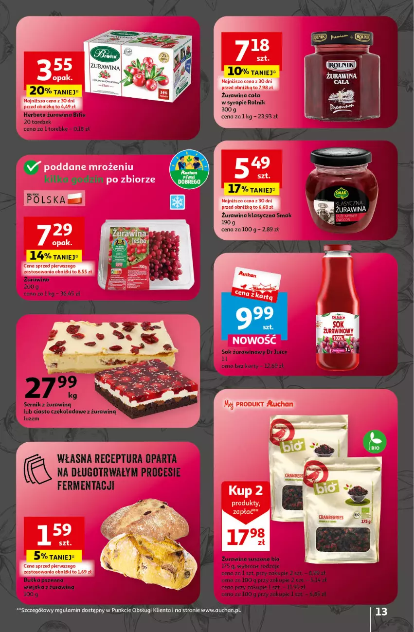 Gazetka promocyjna Auchan - Gazetka Świętuj Dzień Matki i Dzień Dziecka Hipermarket Auchan - ważna 23.05 do 29.05.2024 - strona 13 - produkty: Sok, Wino