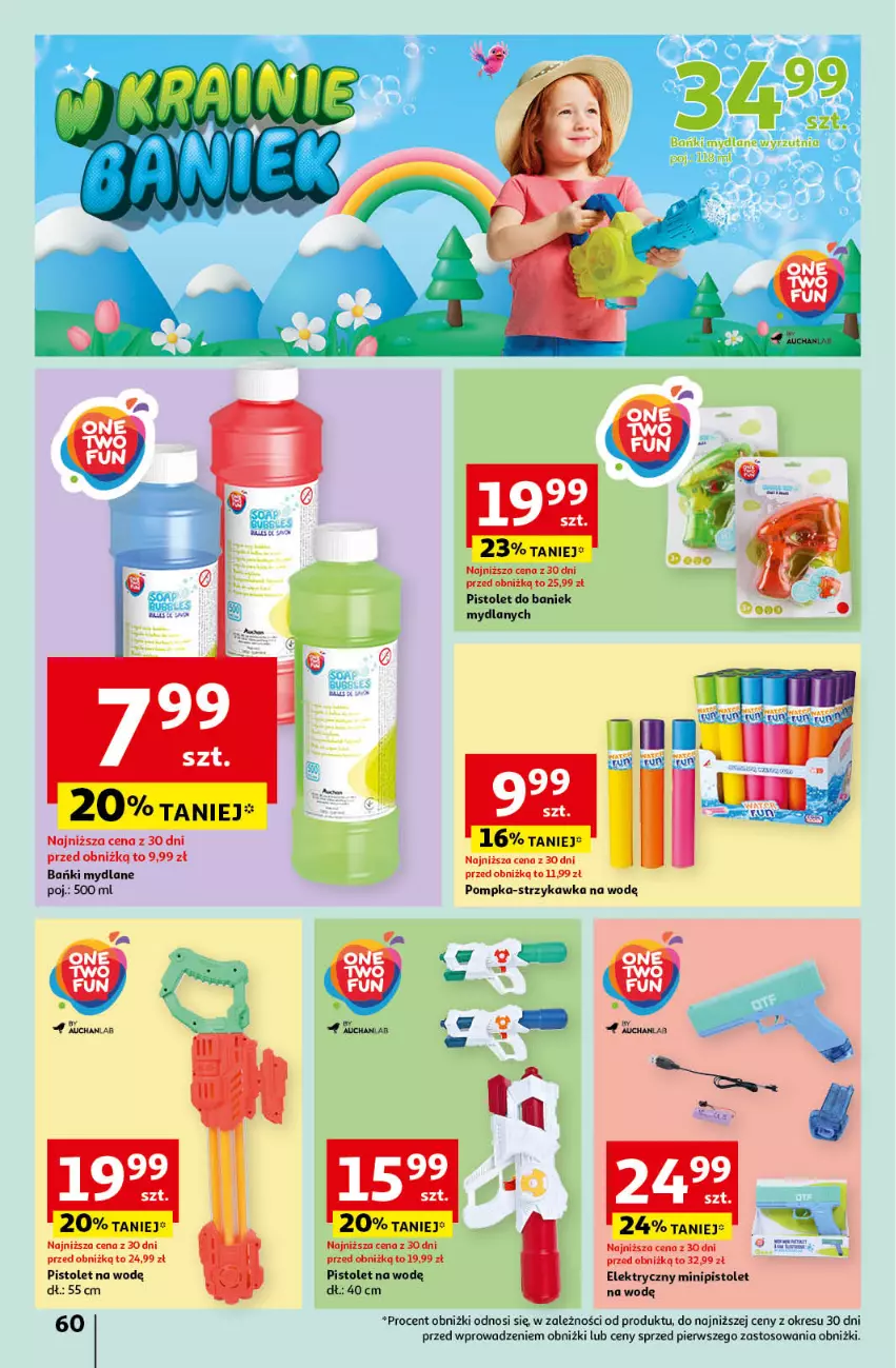 Gazetka promocyjna Auchan - Gazetka Świętuj Dzień Matki i Dzień Dziecka Hipermarket Auchan - ważna 23.05 do 29.05.2024 - strona 60 - produkty: Pistolet, Pompka, Wyrzutnia