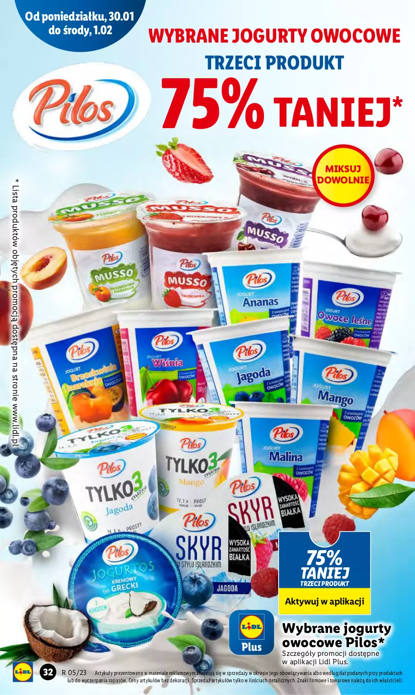 Gazetka promocyjna Lidl - GAZETKA - ważna 30.01 do 01.02.2023 - strona 36 - produkty: Jogurt, Pilos