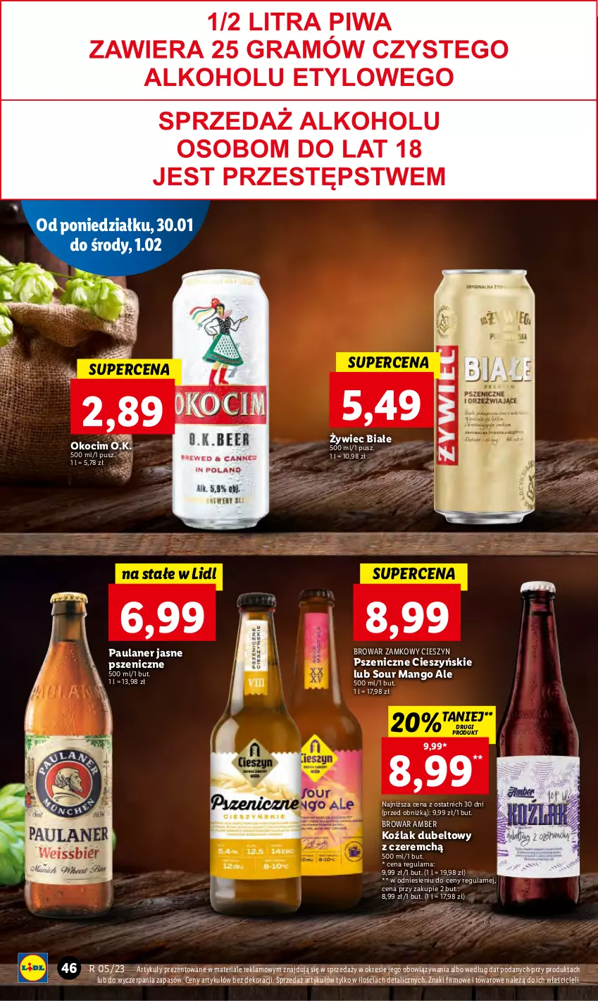 Gazetka promocyjna Lidl - GAZETKA - ważna 30.01 do 01.02.2023 - strona 54 - produkty: Koc, Mango, Okocim