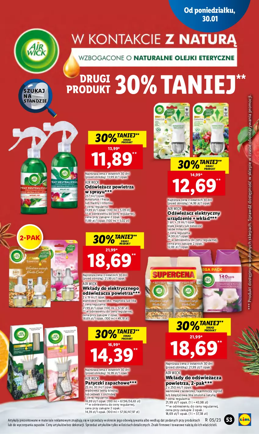 Gazetka promocyjna Lidl - GAZETKA - ważna 30.01 do 01.02.2023 - strona 63 - produkty: Air Wick, Limonka, Maliny, Odświeżacz powietrza, Ogród