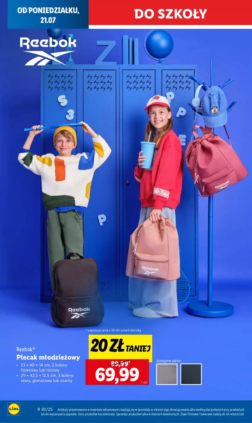 Gazetka promocyjna Lidl - GAZETKA - ważna 21.07 do 23.07.2025 - strona 12 - produkty: Gra, Granat, Plecak