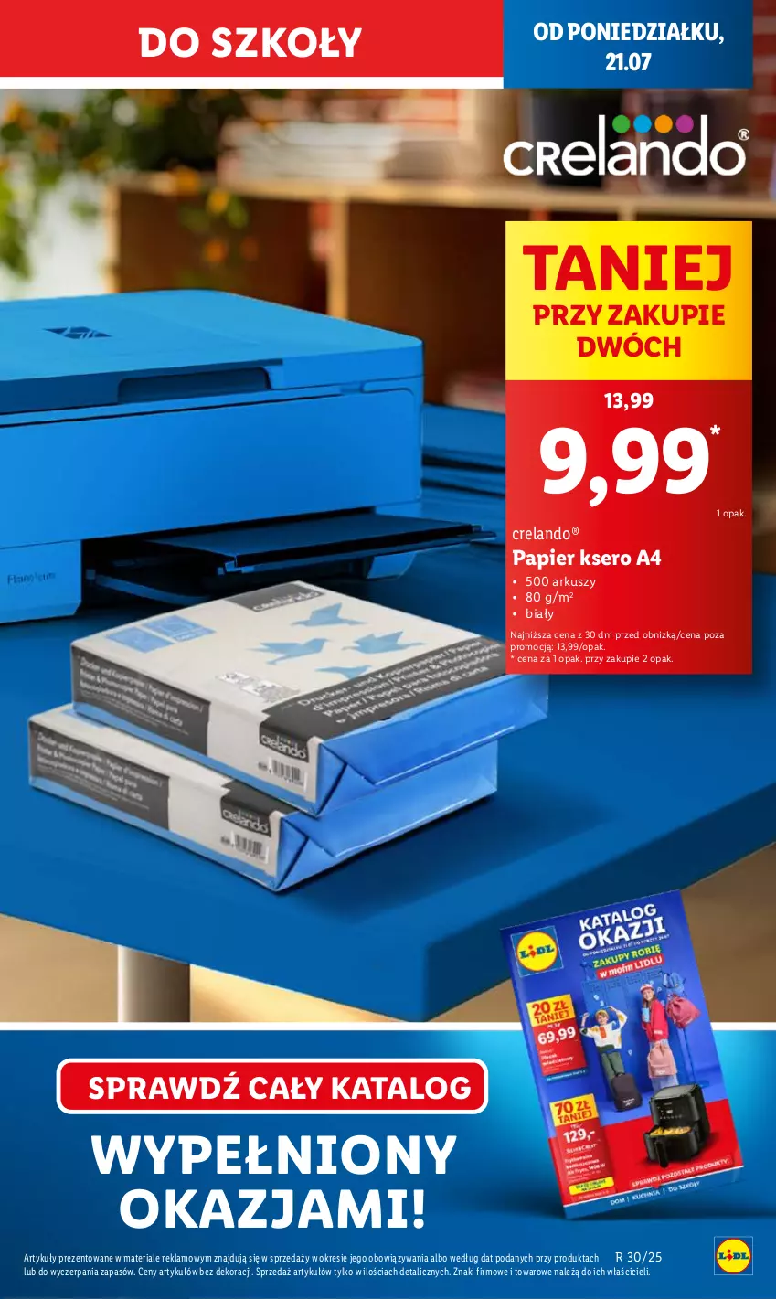 Gazetka promocyjna Lidl - GAZETKA - ważna 21.07 do 23.07.2025 - strona 13 - produkty: Papier, Ser