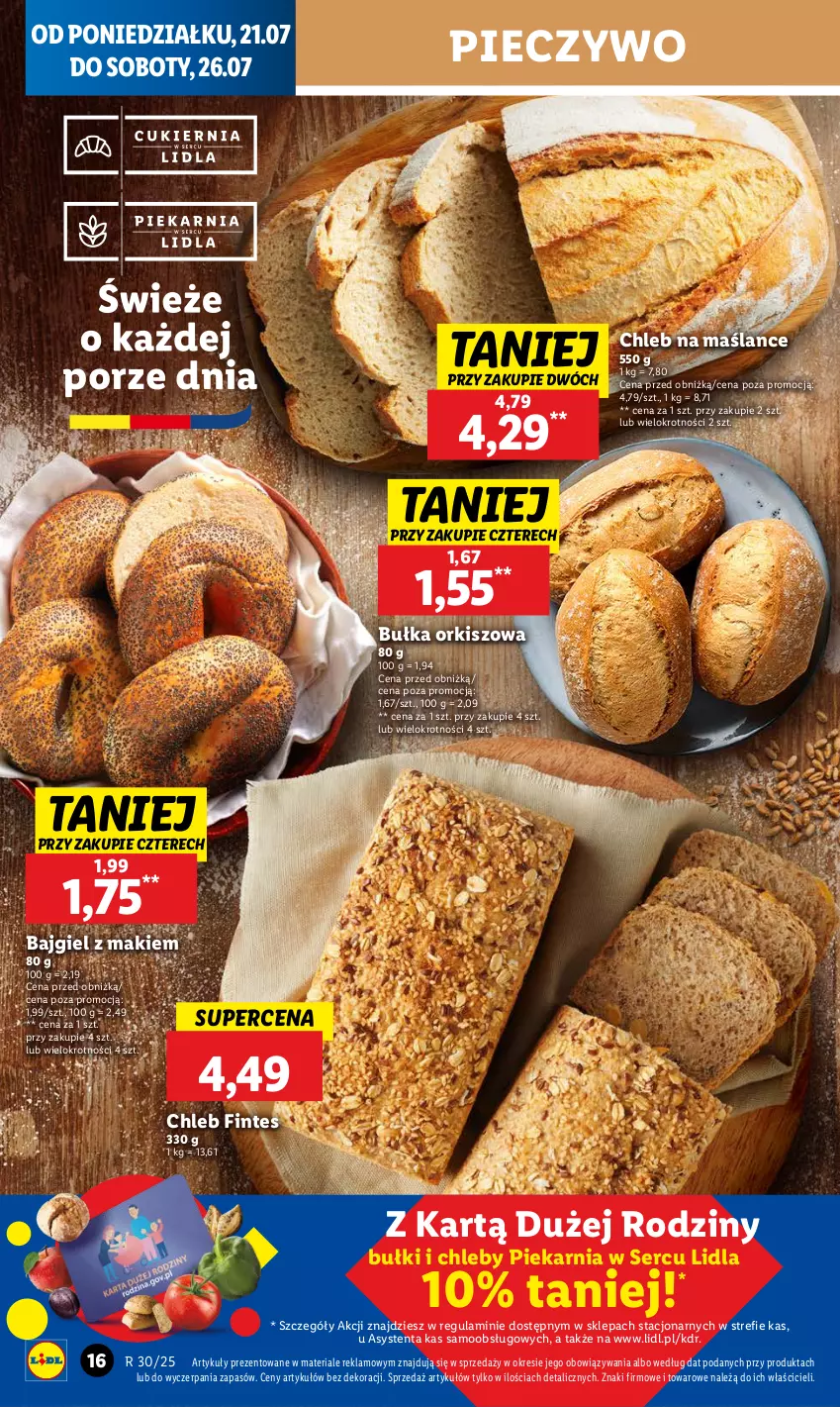 Gazetka promocyjna Lidl - GAZETKA - ważna 21.07 do 23.07.2025 - strona 20 - produkty: Bułka, Chleb, Piec, Pieczywo, Por, Ser