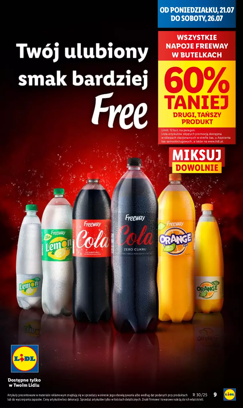 Gazetka promocyjna Lidl - GAZETKA - ważna 21.07 do 23.07.2025 - strona 9 - produkty: Napoje