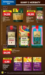 Gazetka promocyjna Lidl - GAZETKA - Gazetka - ważna od 23.07 do 23.07.2025 - strona 50 - produkty: Torebka, Kawa rozpuszczalna, Gin, Kawa ziarnista, Kawa, Jacobs, Irving, Herbata