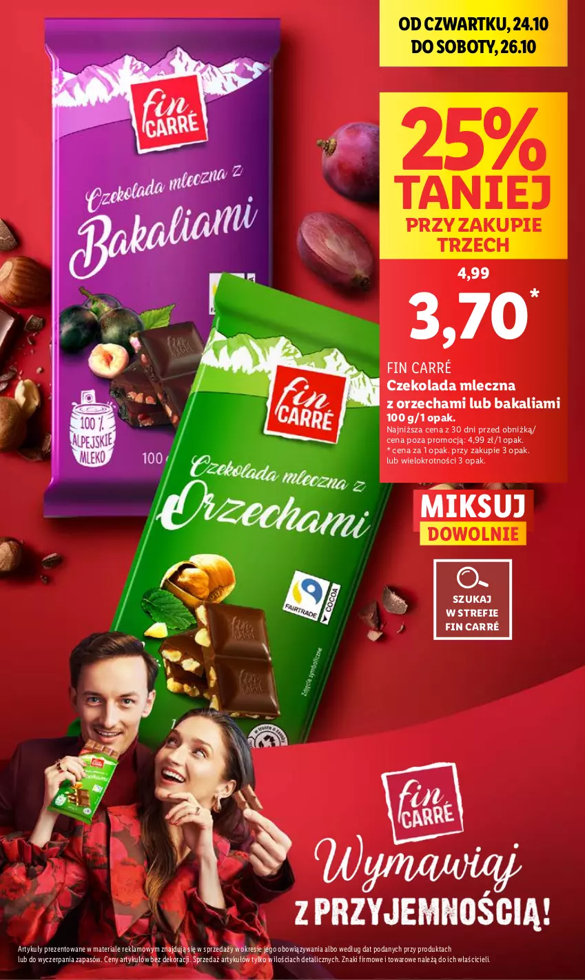 Gazetka promocyjna Lidl - GAZETKA - ważna 24.10 do 26.10.2024 - strona 13 - produkty: Czekolada, Czekolada mleczna