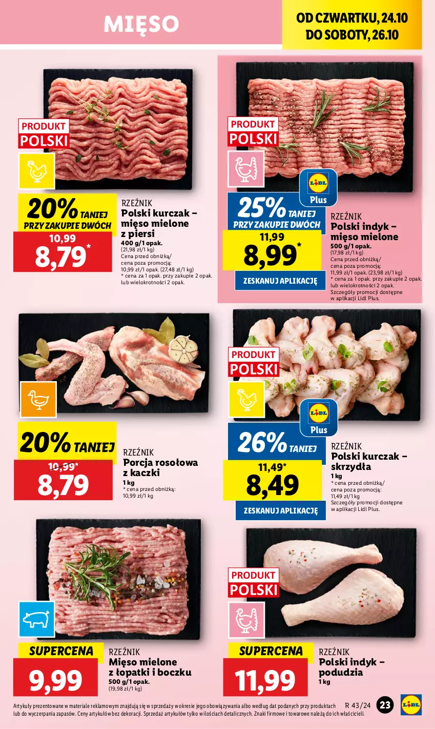 Gazetka promocyjna Lidl - GAZETKA - ważna 24.10 do 26.10.2024 - strona 29 - produkty: Kurczak, Mięso, Mięso mielone, Por