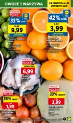 Gazetka promocyjna Lidl - GAZETKA - Gazetka - ważna od 26.10 do 26.10.2024 - strona 23 - produkty: Cebula, Warzywa, Ser, Brukselka, Pomarańcze, Owoce, Deser, Boczniak