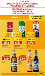 Gazetka promocyjna Lidl - GAZETKA - Gazetka - ważna od 26.10 do 26.10.2024 - strona 43 - produkty: Piwo, Koc, Warka, Okocim, Harnaś