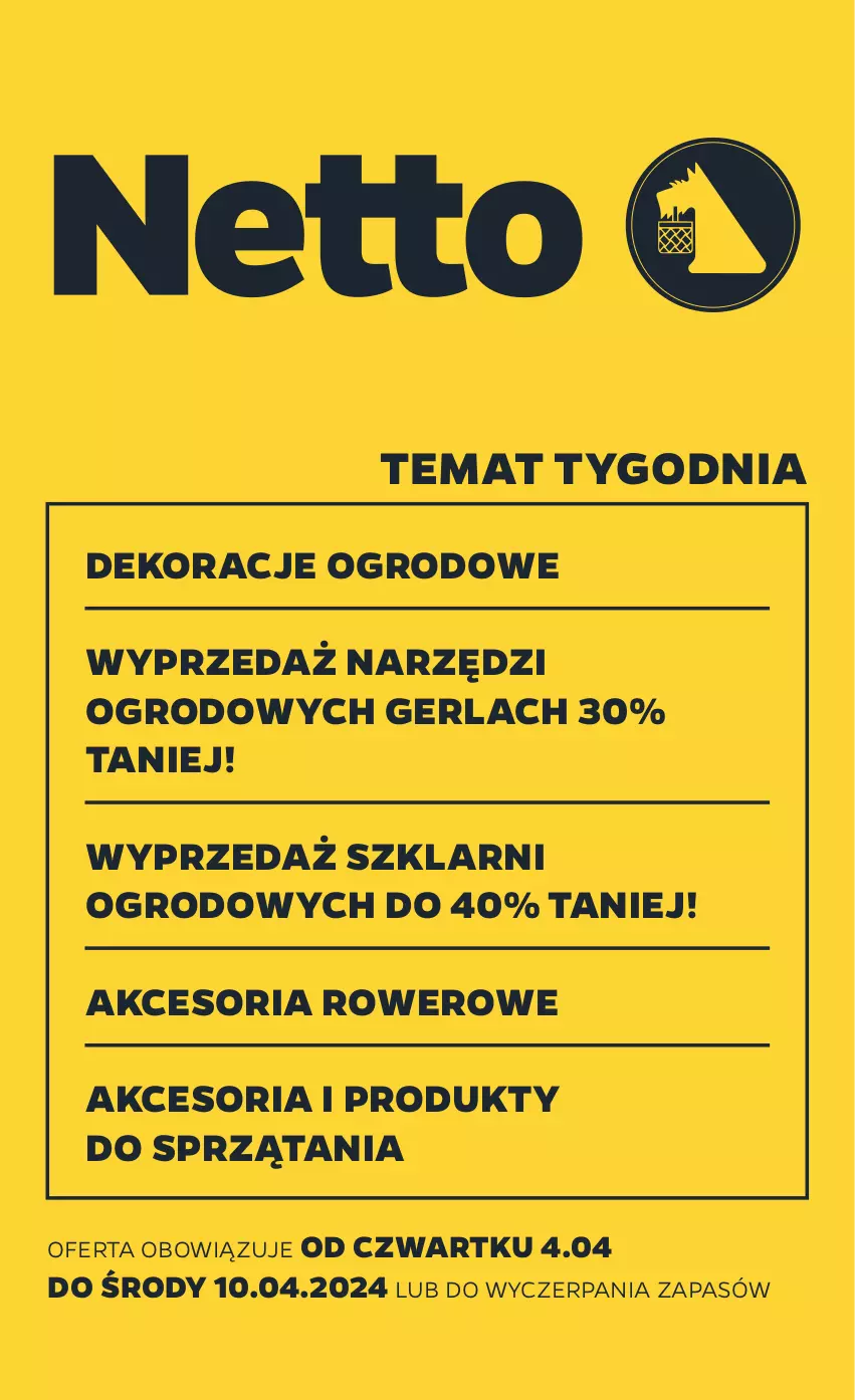 Gazetka promocyjna Netto - Akcesoria i dodatki - ważna 04.04 do 10.04.2024 - strona 1 - produkty: Rower