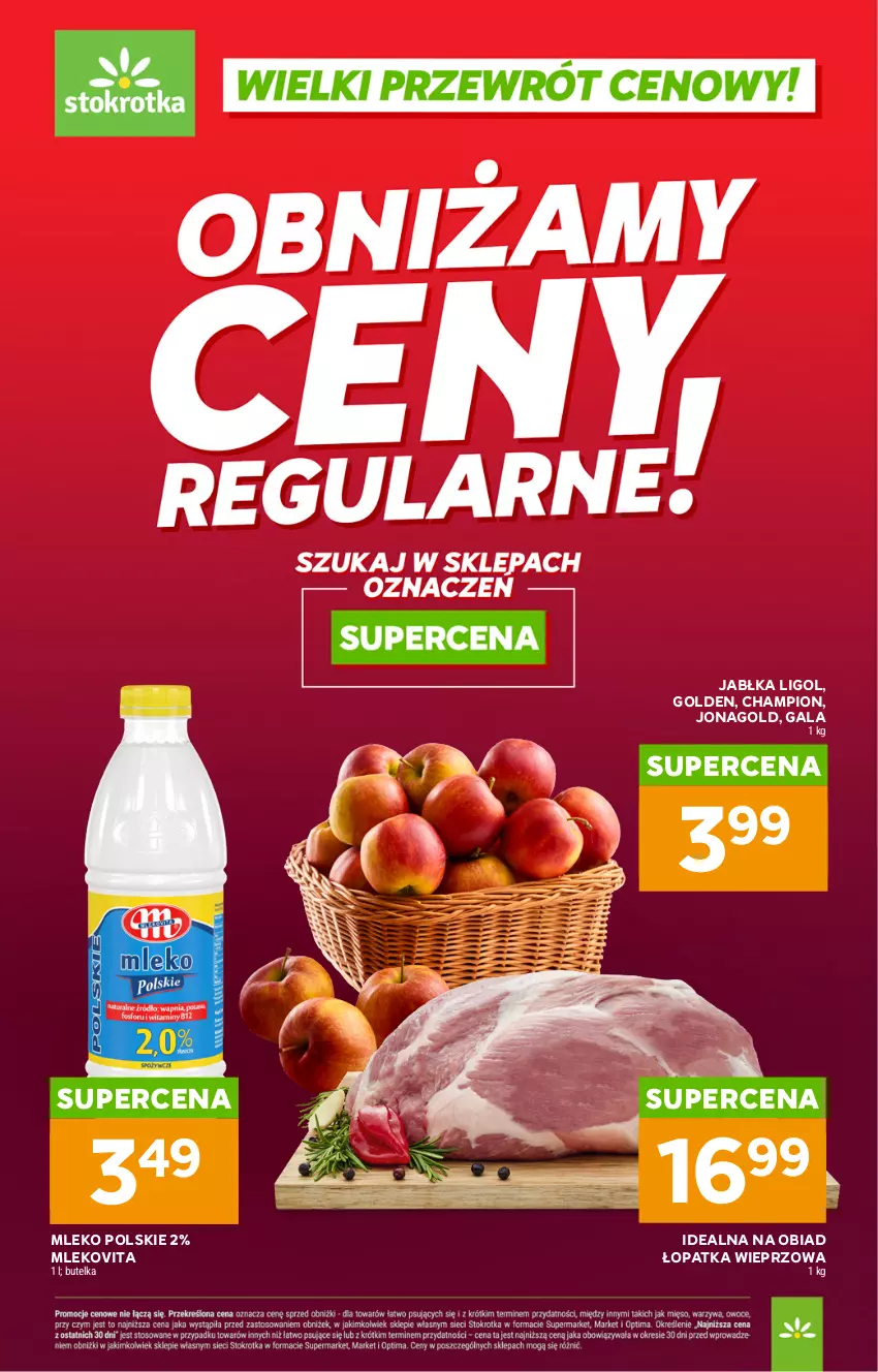 Gazetka promocyjna Stokrotka - Market - ważna 07.05 do 13.05.2026 - strona 3 - produkty: Gala, Jabłka, Jonagold, Ligol, Mleko, Mlekovita