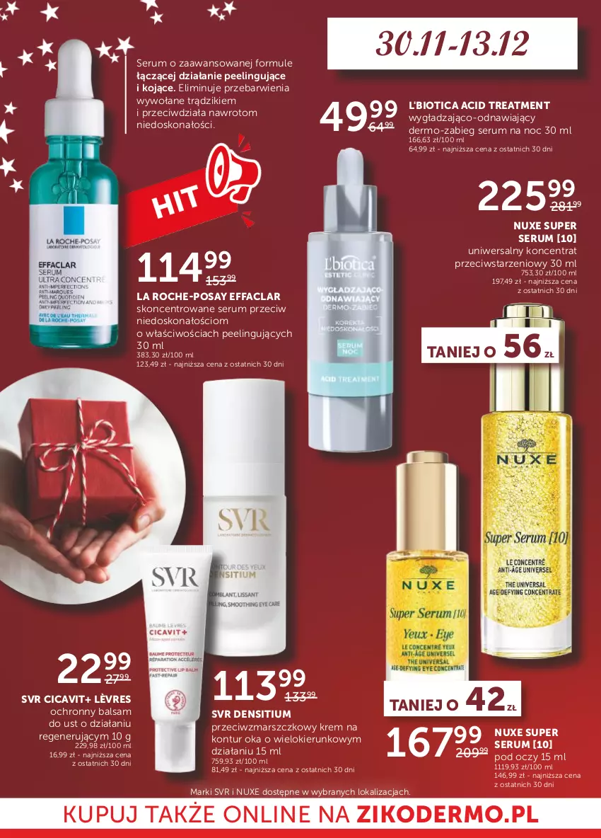 Gazetka promocyjna Ziko - Gazetka Ziko Dermo - ważna 30.11 do 13.12.2023 - strona 10 - produkty: Balsam do ust, Fa, L'Biotica, La Roche-Posay, Mars, Mule, Nuxe, Peeling, Rum, Ser, Serum, SVR