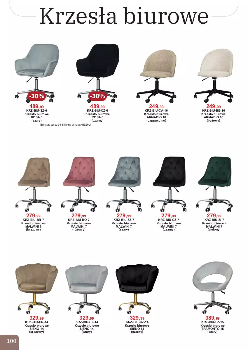 Gazetka promocyjna Bodzio - ważna 01.04 do 30.06.2026 - strona 100 - produkty: Biuro, Cappuccino, Krzesło