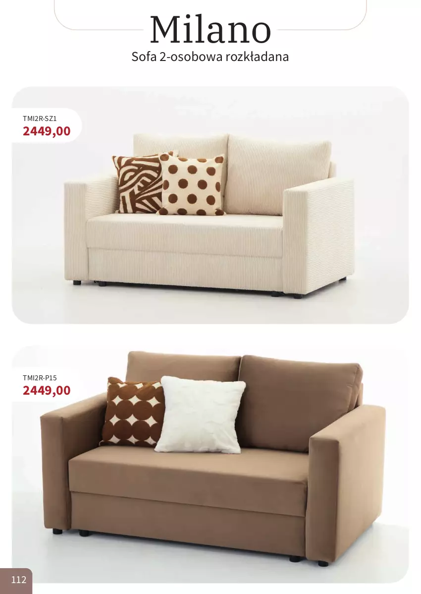 Gazetka promocyjna Bodzio - ważna 01.04 do 30.06.2026 - strona 112 - produkty: Fa, Sofa, Sofa 2-osobowa