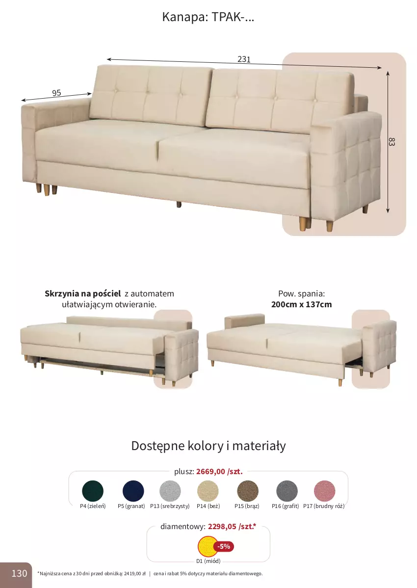 Gazetka promocyjna Bodzio - ważna 01.04 do 30.06.2026 - strona 130 - produkty: Gra, Granat, Kanapa, Miód, Pościel