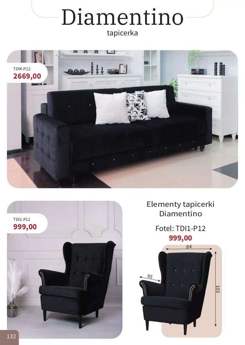 Gazetka promocyjna Bodzio - ważna 01.04 do 30.06.2026 - strona 132 - produkty: Elementy tapicerki, Fotel, Tapicerka