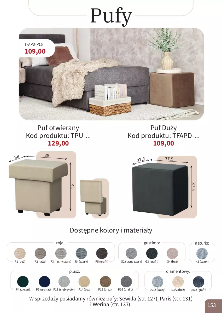 Gazetka promocyjna Bodzio - ważna 01.04 do 30.06.2026 - strona 153 - produkty: Fa, Gra, Granat, Puf