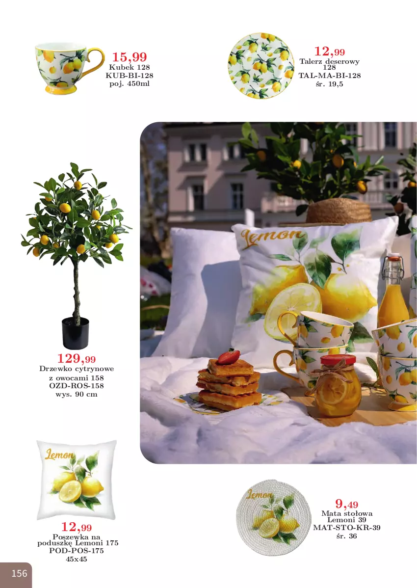 Gazetka promocyjna Bodzio - ważna 01.04 do 30.06.2026 - strona 156 - produkty: Deser, Kubek, Poszewka, Ser, Talerz, Talerz deserowy