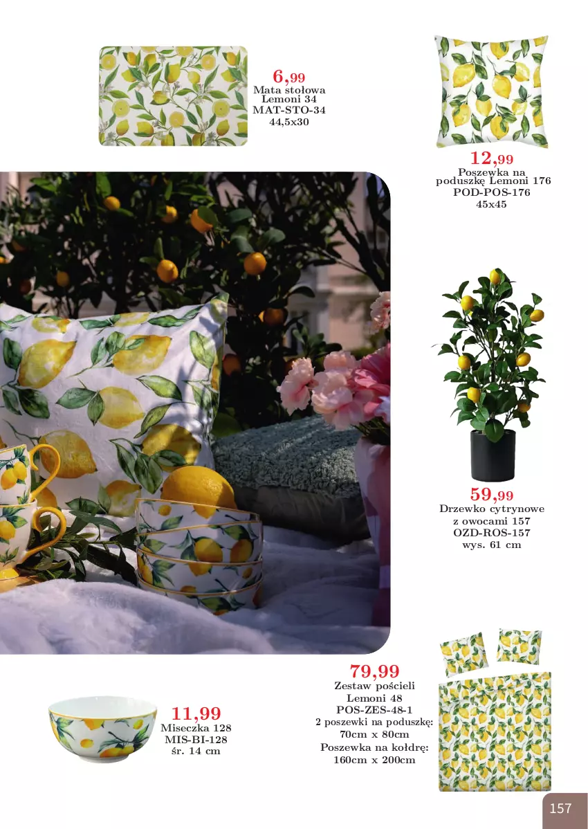 Gazetka promocyjna Bodzio - ważna 01.04 do 30.06.2026 - strona 157 - produkty: Miseczka, Pościel, Poszewka