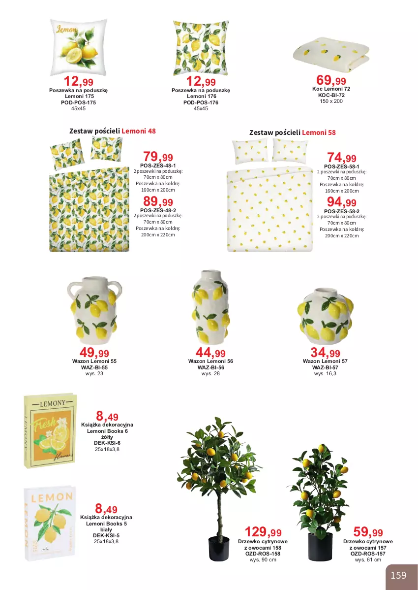 Gazetka promocyjna Bodzio - ważna 01.04 do 30.06.2026 - strona 159 - produkty: Koc, Książka, Pościel, Poszewka, Wazon