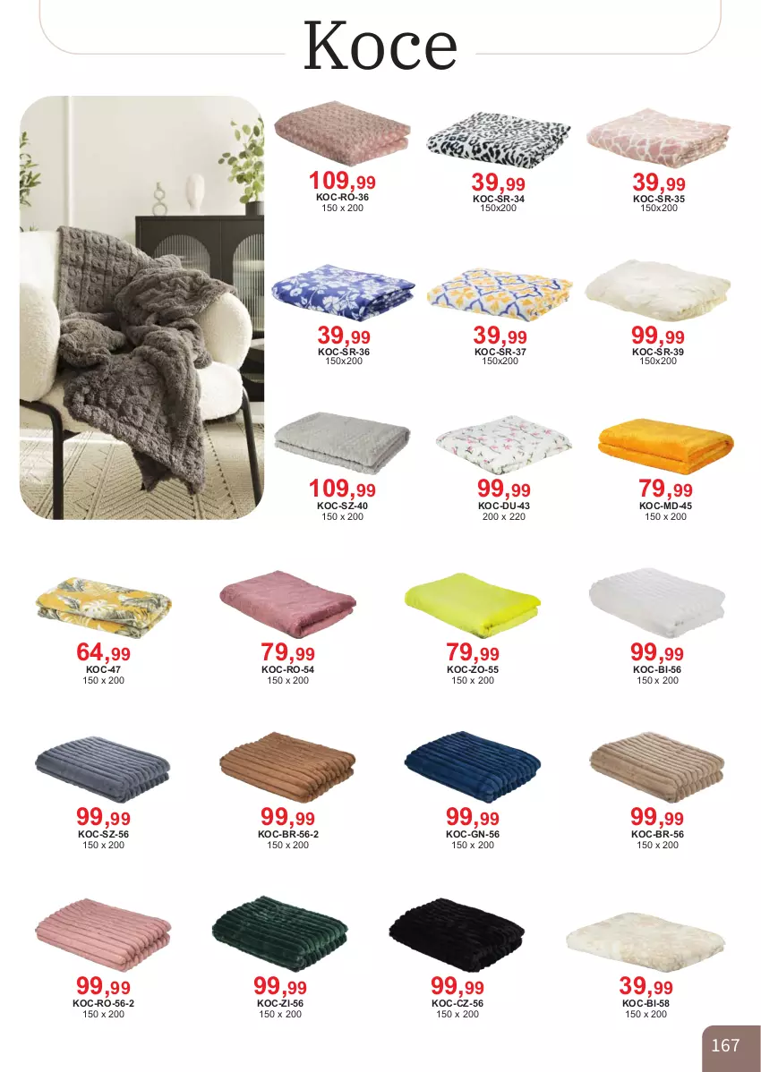 Gazetka promocyjna Bodzio - ważna 01.04 do 30.06.2026 - strona 167 - produkty: Koc