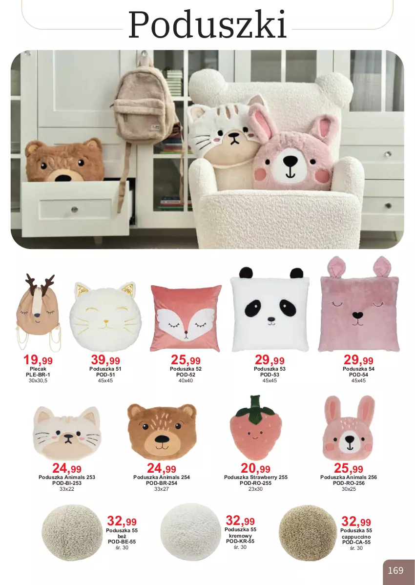 Gazetka promocyjna Bodzio - ważna 01.04 do 30.06.2026 - strona 169 - produkty: Cappuccino, Plecak, Poduszka