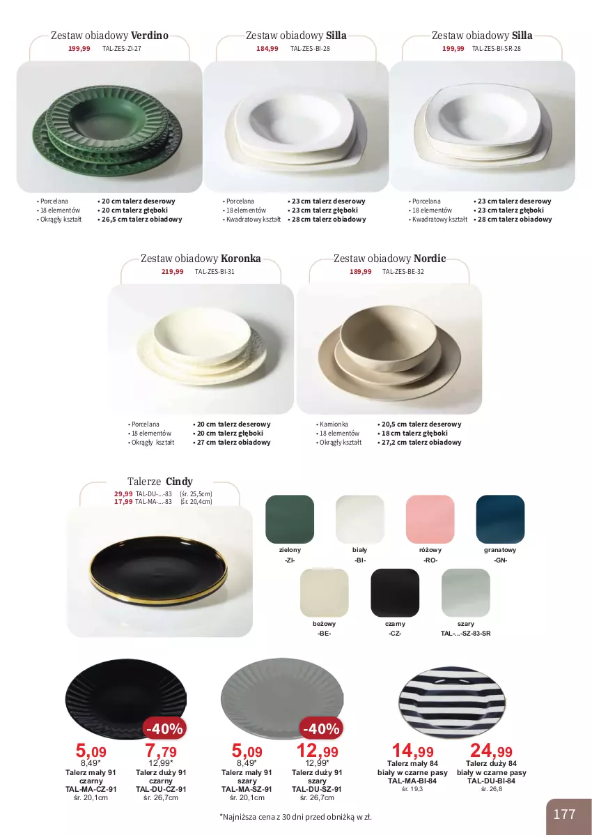 Gazetka promocyjna Bodzio - ważna 01.04 do 30.06.2026 - strona 177 - produkty: Deser, Gra, Granat, LANA, Por, Ser, Talerz, Talerz deserowy, Talerz głęboki, Talerz obiadowy