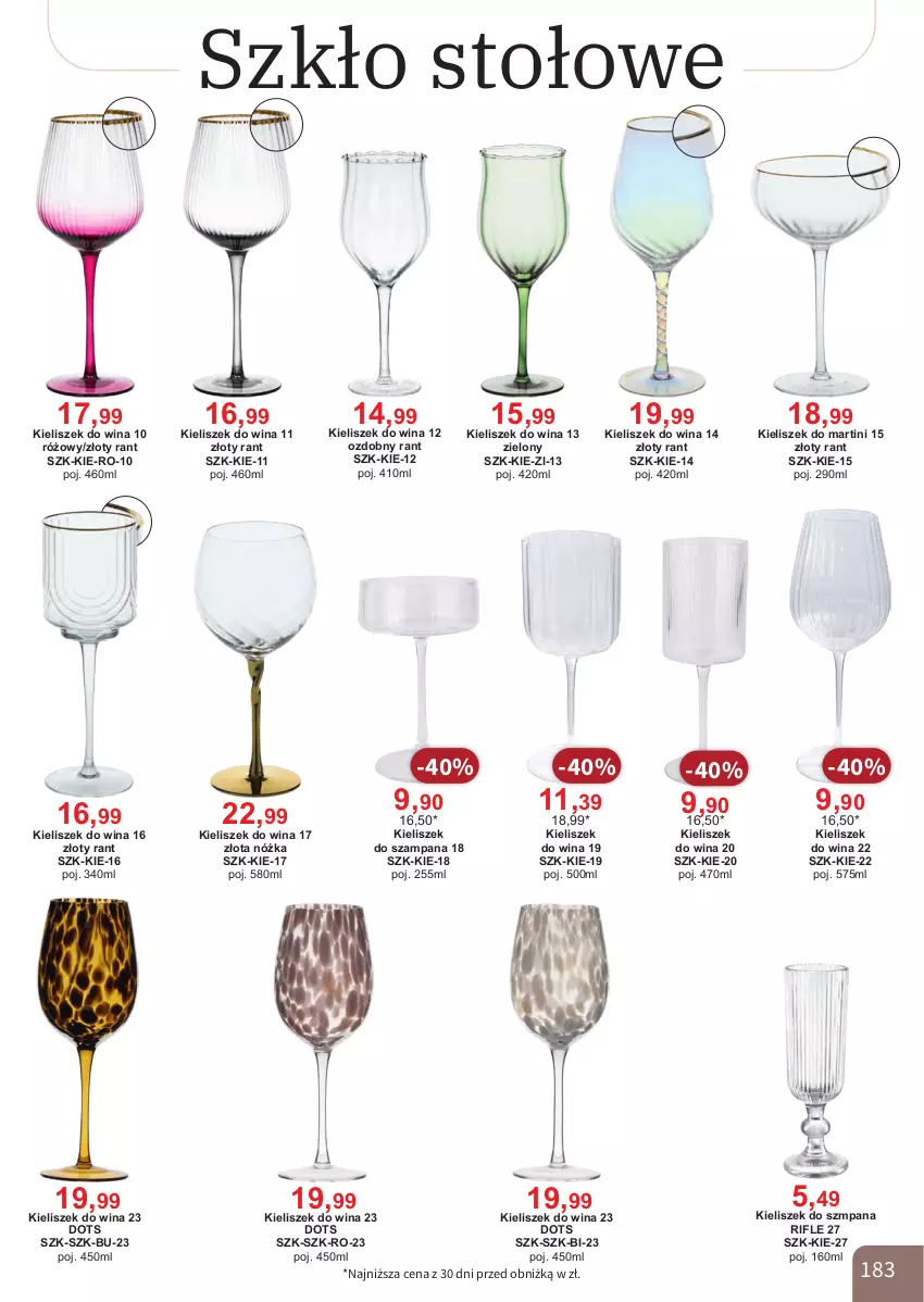 Gazetka promocyjna Bodzio - ważna 01.04 do 30.06.2026 - strona 183 - produkty: Kieliszek, Martini