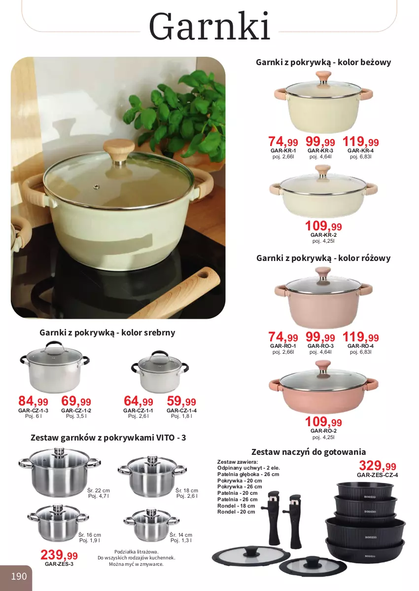 Gazetka promocyjna Bodzio - ważna 01.04 do 30.06.2026 - strona 190 - produkty: Patelnia, Rondel