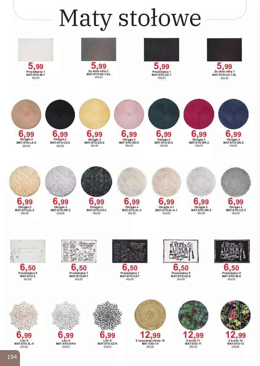 Gazetka promocyjna Bodzio - ważna 01.04 do 30.06.2026 - strona 194 - produkty: Maty stołowe, Orka