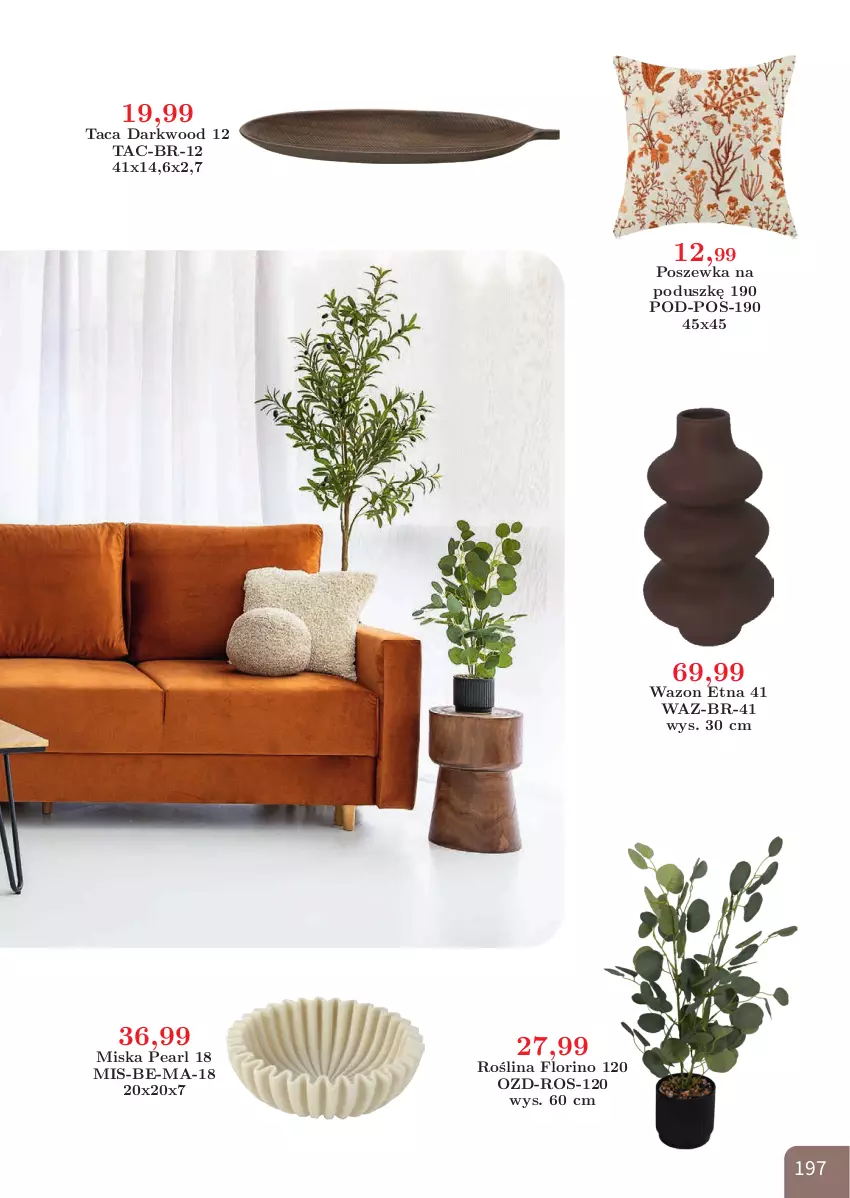 Gazetka promocyjna Bodzio - ważna 01.04 do 30.06.2026 - strona 197 - produkty: Miska, Poszewka, Taca, Wazon