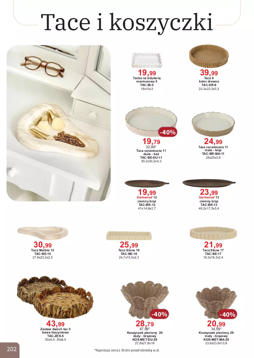 Gazetka promocyjna Bodzio - ważna 01.04 do 30.06.2026 - strona 202 - produkty: Hiacynt, Kosz, Taca