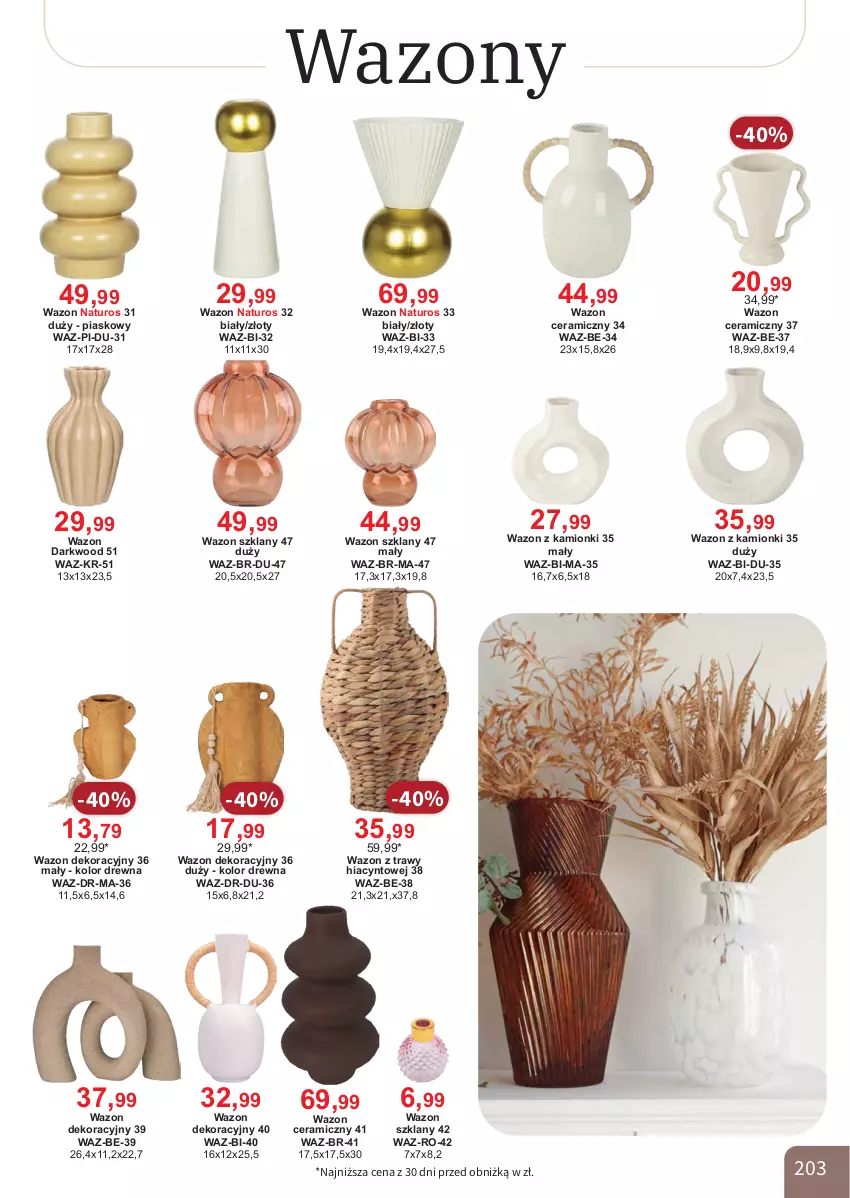 Gazetka promocyjna Bodzio - ważna 01.04 do 30.06.2026 - strona 203 - produkty: Hiacynt, Wazon